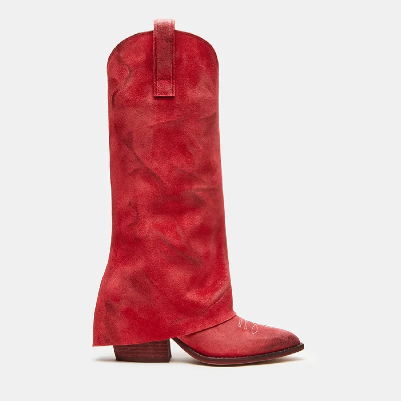 SORVINO RED SUEDE