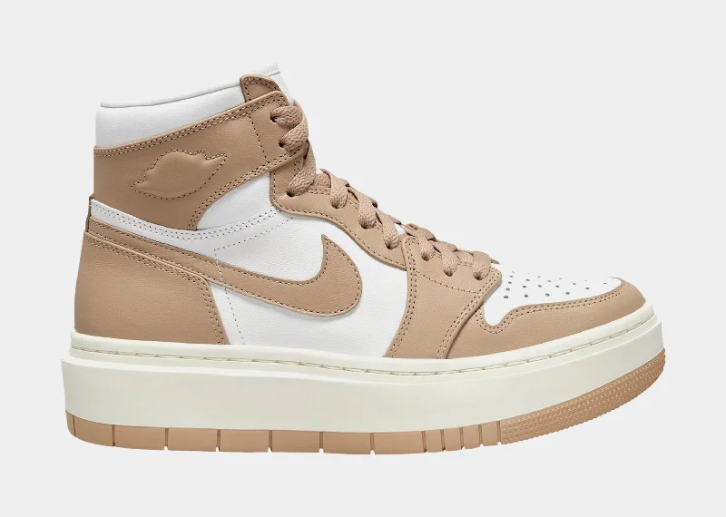 Air Jordan 1 Elevate High Desert Womens Lifestyle Shoes (Beige/White)