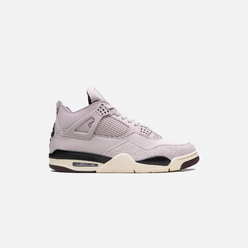 Jordan x A Ma Maniére WMNS Air Jordan 4 Retro - Fossil Stone / Metallic Pewter / Burgundy Crush