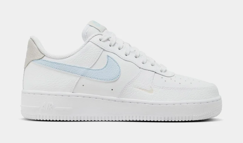 Air Force 1 '07 Womens Lifestyle Shoes (White/Light Bone/Light Armoury Blue)