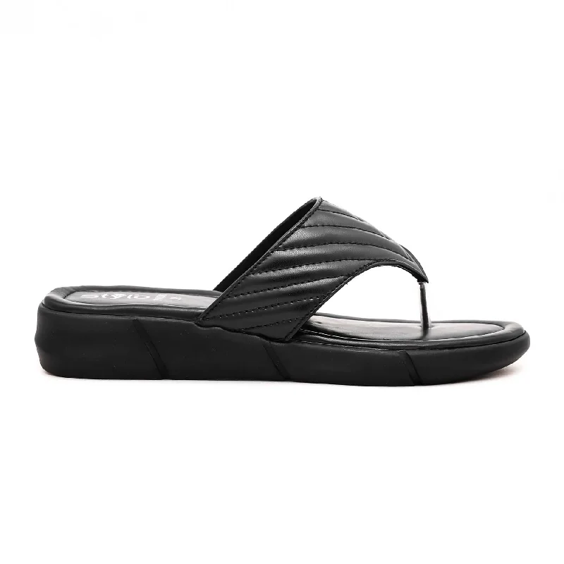 Black Formal Chappal PU0036