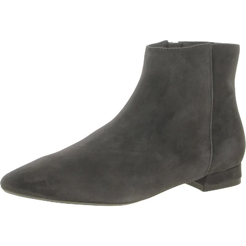 Aquatalia Womens Suede Pointed Toe Ankle Boots