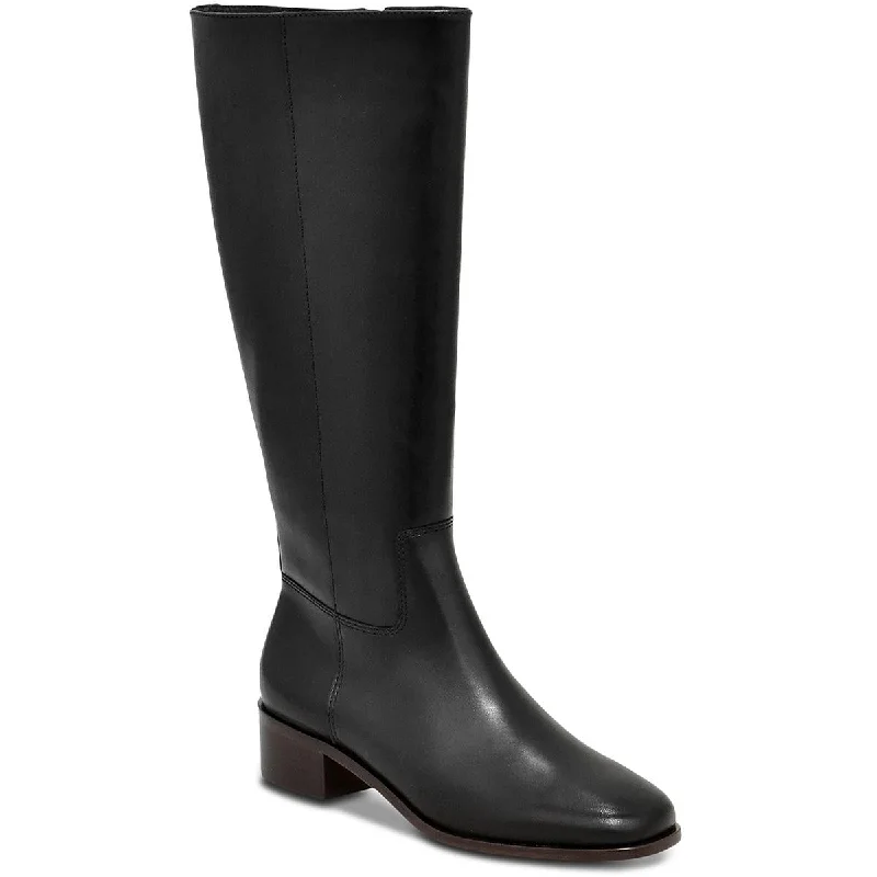 Botkier Womens Rhoda Leather Zipper Knee-High Boots