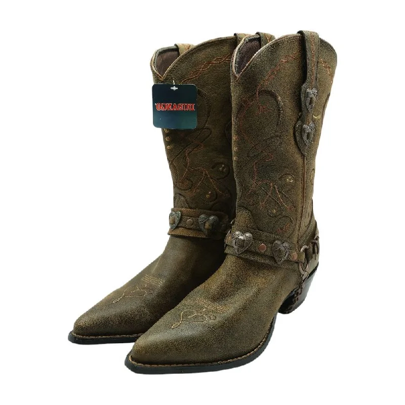 Crush Brown Western Boots
