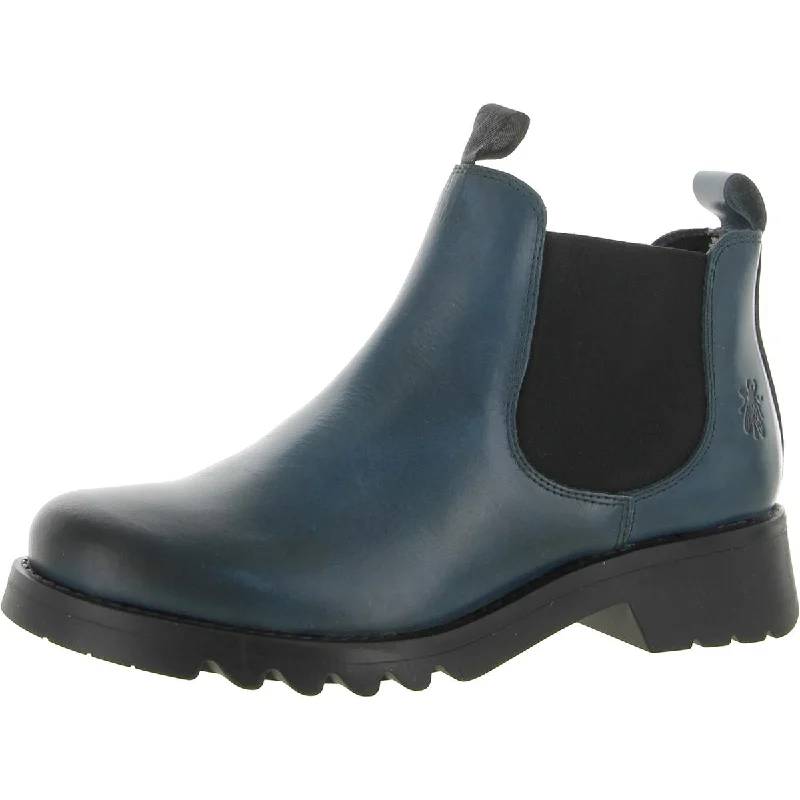 FLY London Womens Rika  Round Toe Ankle Chelsea Boots