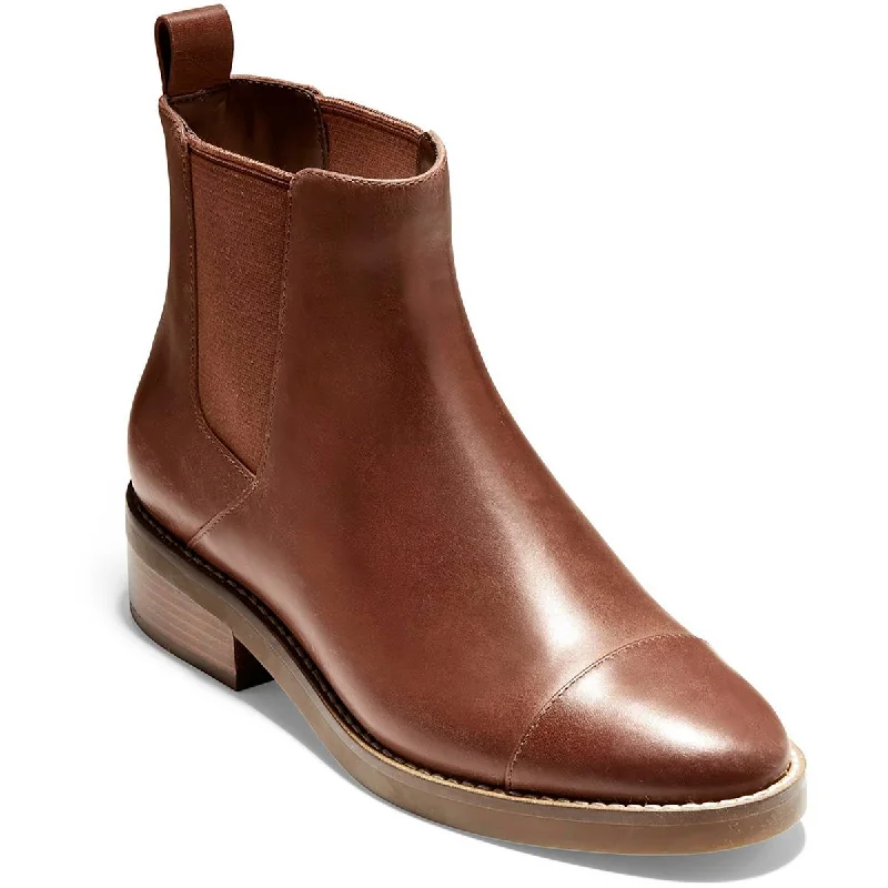 Cole Haan Womens Faux: Faux Leather Chelsea Boots