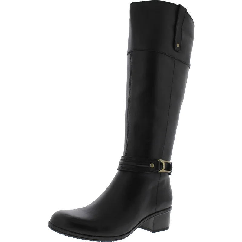 Bandolino Womens COLORADEE Faux Leather Block Heel Knee-High Boots