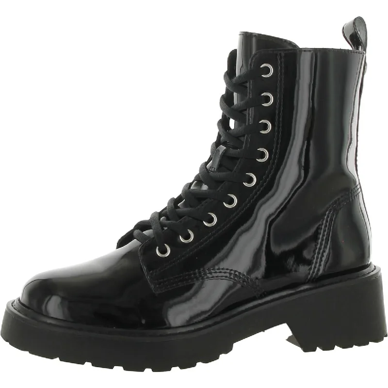 Steve Madden Womens Tornado Lace-Up Combat Boots