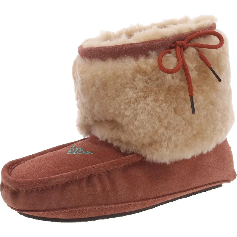 Superlamb Womens Suede Pull On Ankle Boots