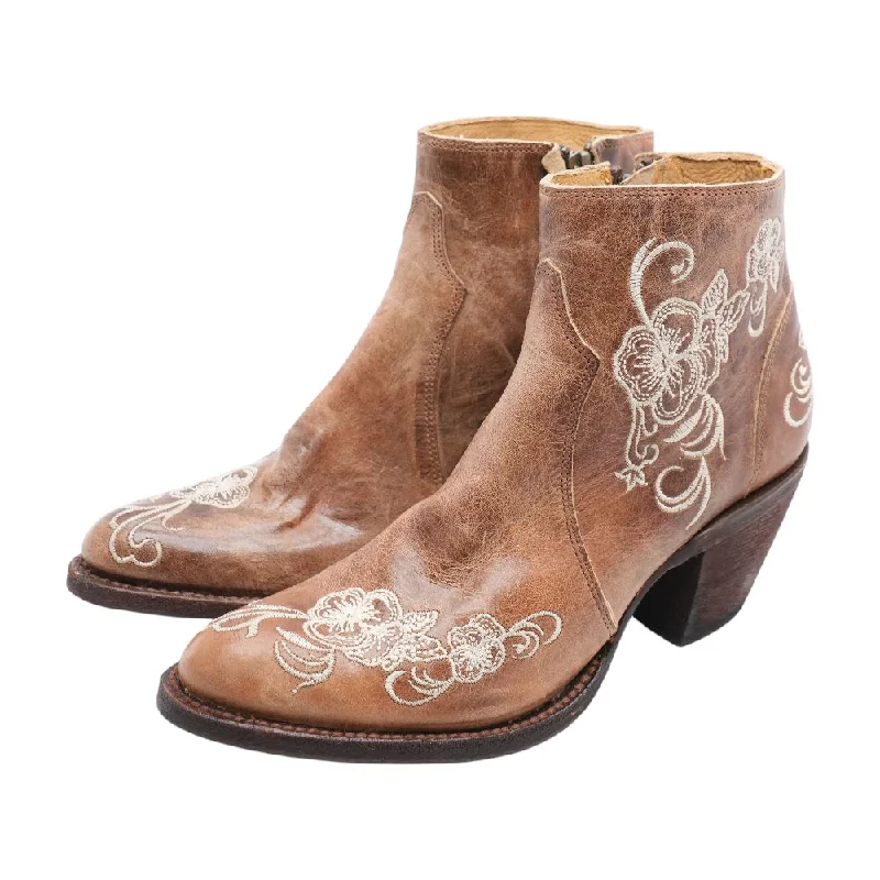 Bryony Fashion Brown Ankle Boots