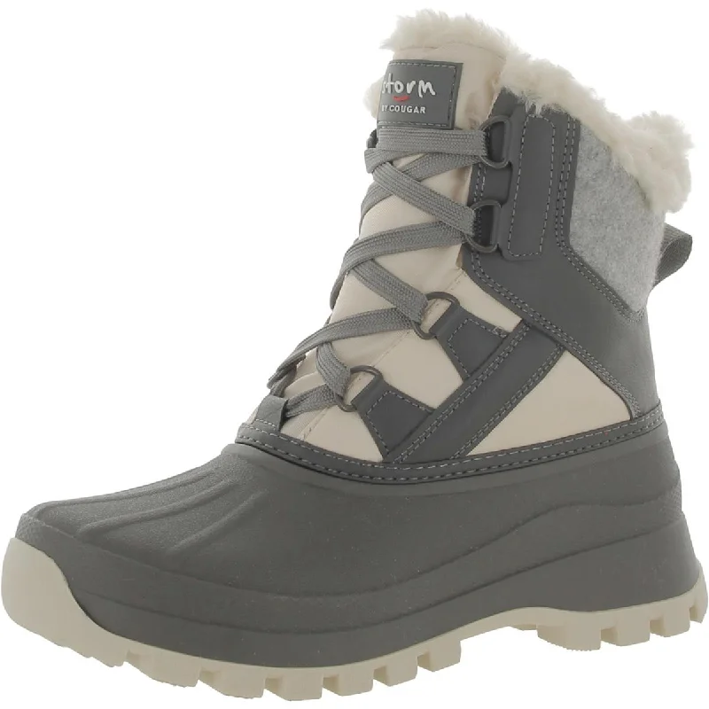 Cougar Womens Fury Faux Leather Cold Weather Winter & Snow Boots