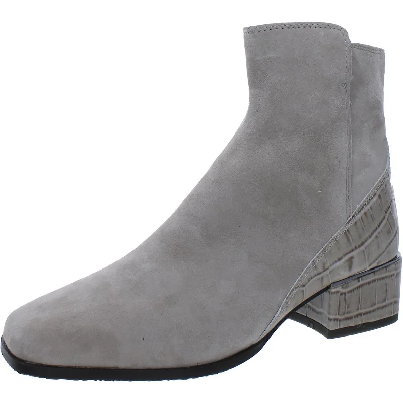 Donald J. Pliner Womens AZIA Zipper on the side Block heel Ankle Boots