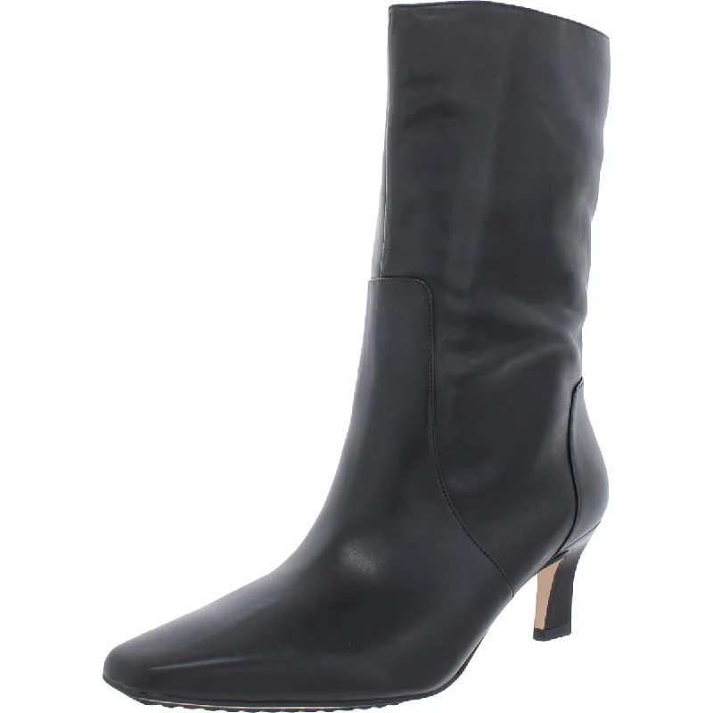 Naturalizer Womens Savina Leather Slip On Mid-Calf Boots