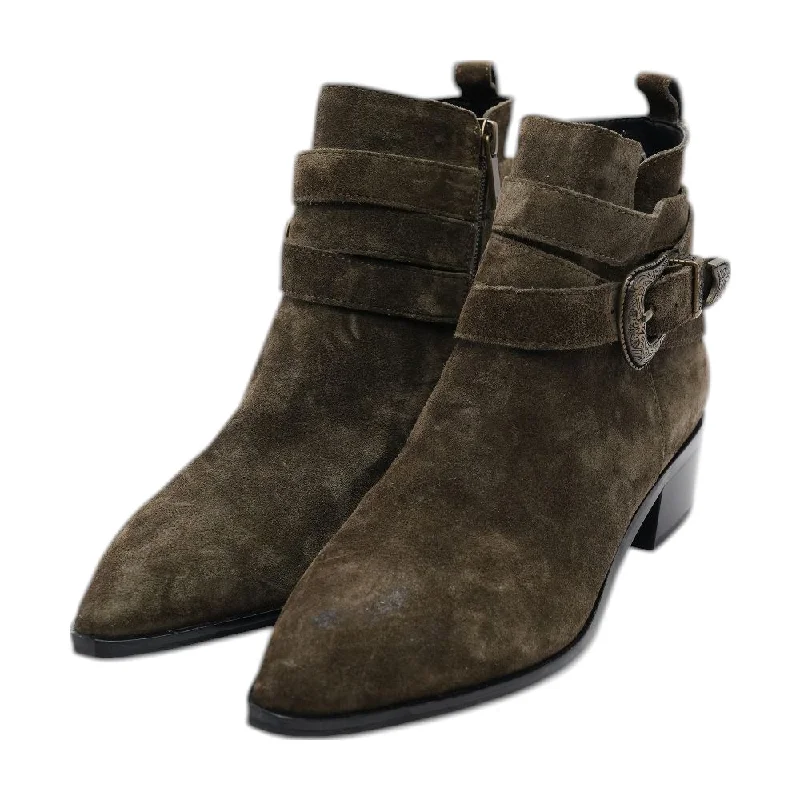 Mlyandi Green Ankle Boots