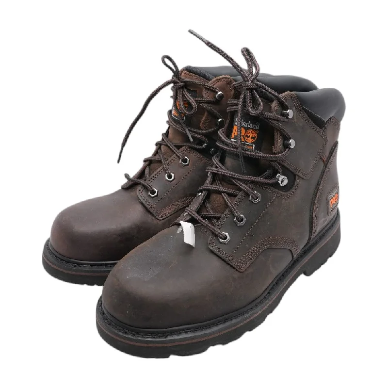 Brown Leather PRO Pit Boss 6" Lace-Up Work Boots