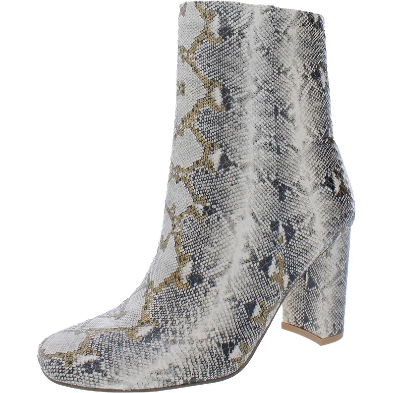 Chinese Laundry Womens Kind Animal Print Square toe Ankle Boots