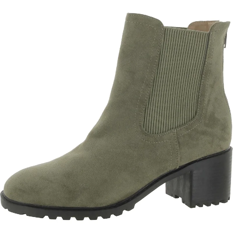Journee Collection Womens Faux Suede Zipper Chelsea Boots