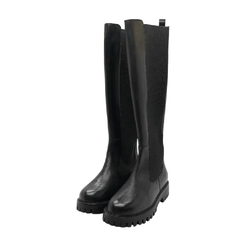 Black Knee High Boots