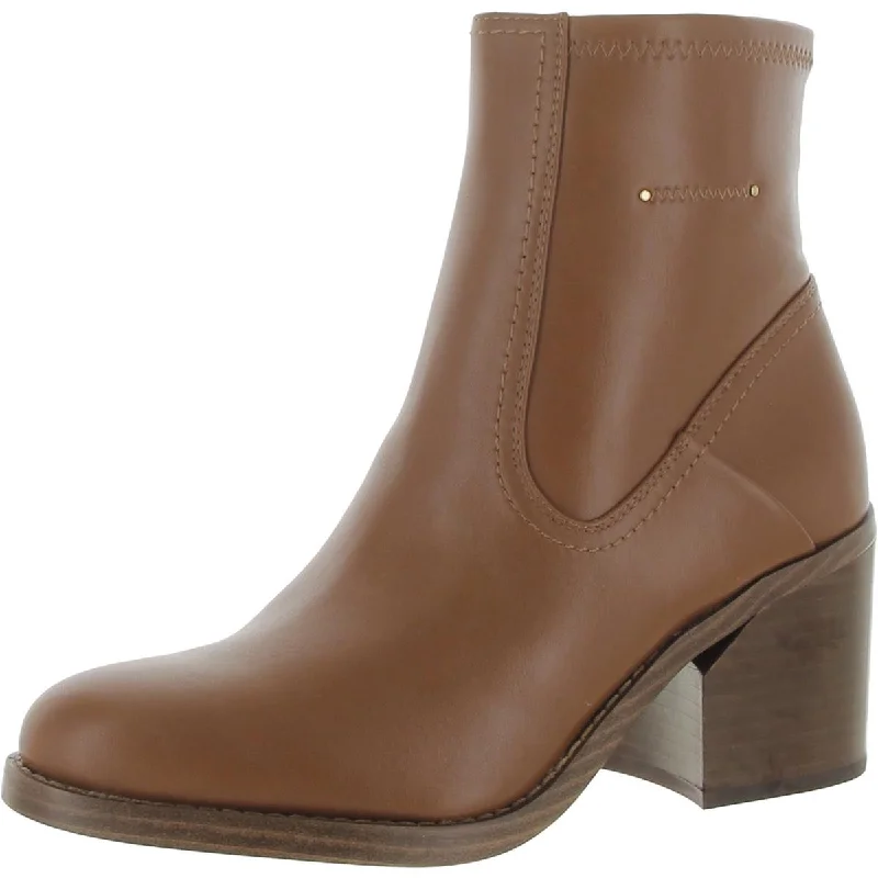 Franco Sarto Womens Abril Faux Leather Short Mid-Calf Boots