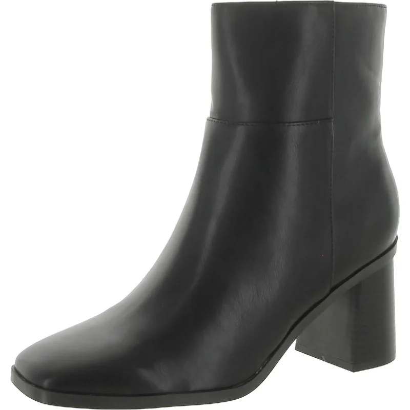 Bandolino Womens Mayi 3 Faux Leather Zipper Ankle Boots