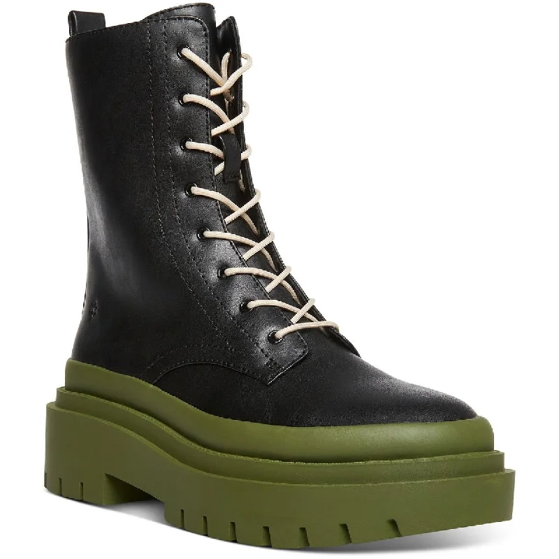 Cool Planet by Steve Madden Womens Moss Faux Leather Round Toe Mid-Calf Boots