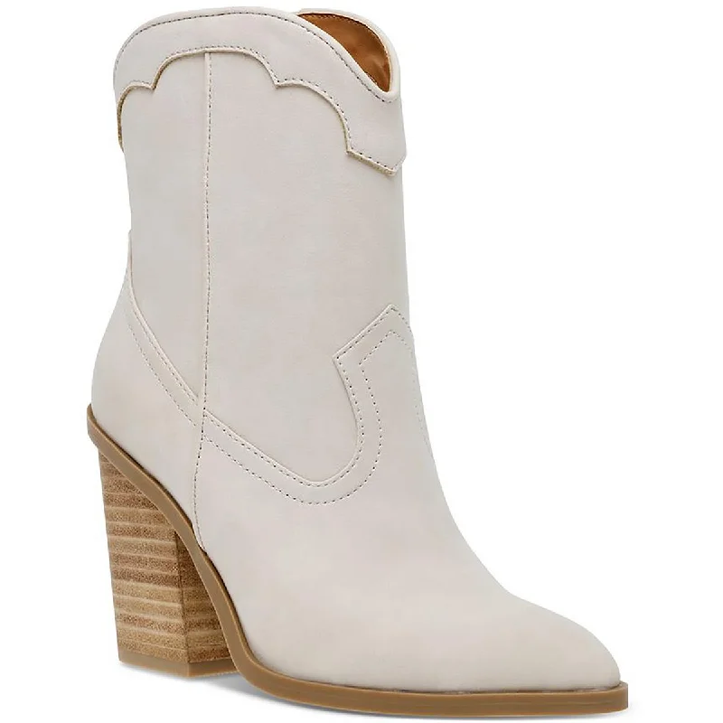 DV By Dolce Vita Womens Nikson Faux Leather Pointed Toe Cowboy, Western Boots
