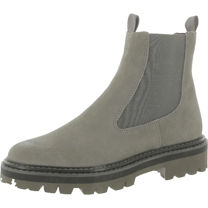 Dolce Vita Womens Suede Platform Ankle Boots