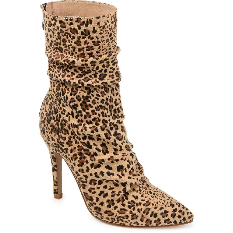 Journee Collection Womens Faux Suede Booties Ankle Boots