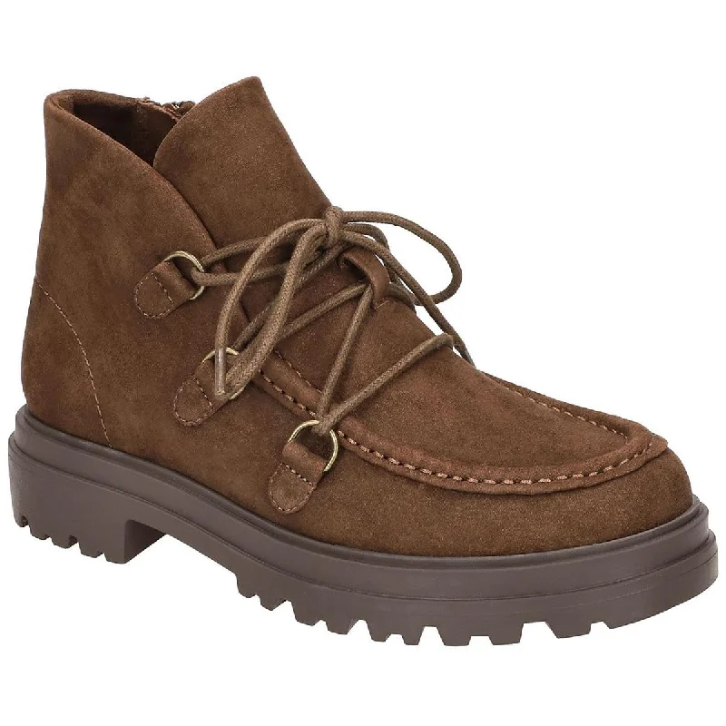 Bella Vita Womens Xandy Adjustable Suede Ankle Boots