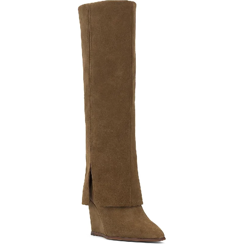 Vince Camuto Womens Tibani Padded Insole Heels Knee-High Boots
