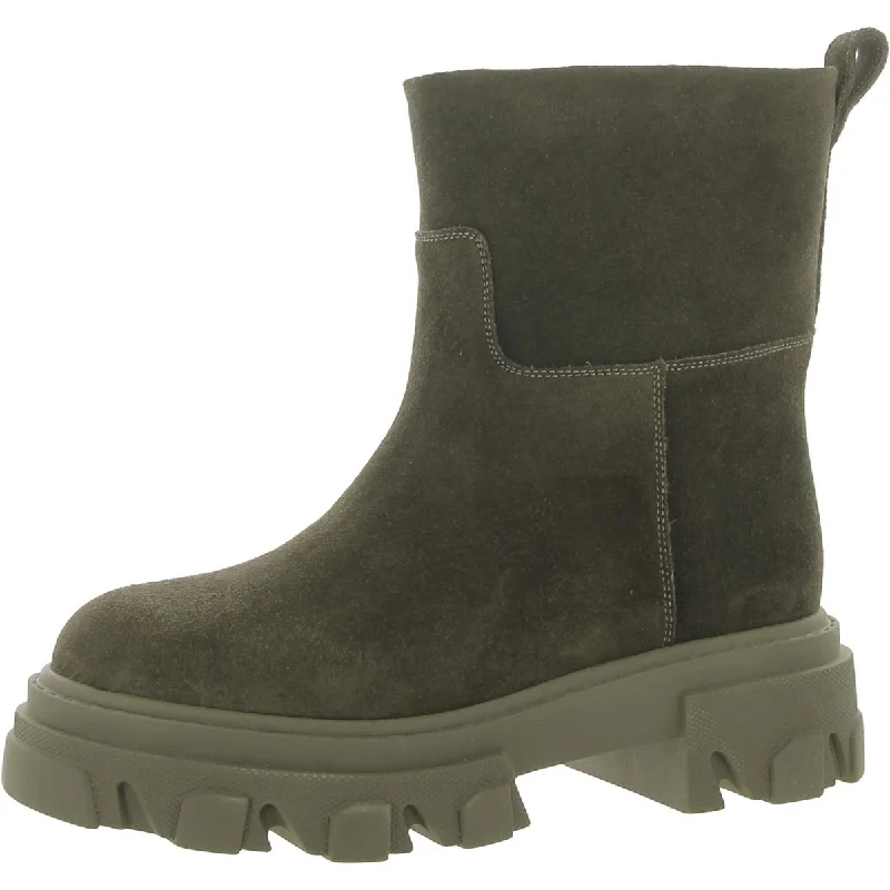 Gia Borghini Womens Ginevra Calf Suede Short Ankle Boots
