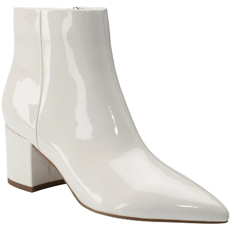 Marc Fisher Womens Jelly 4 Faux Leather Embossed Ankle Boots