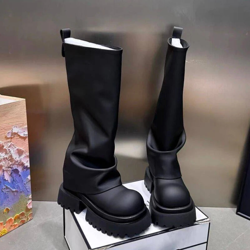 Sohiwoo Platform Women Ankle Boots Mid Heels Designer Shoes Fashion Winter Woman 2024 Trend Chelsea Boots Goth Femme Chaussures Sohiwoo Platform Women Ankle Boots Mid Heels Designer Shoes Fashion Winter Woman 2024 Trend Chelsea Boots Goth Femme Chaussures
