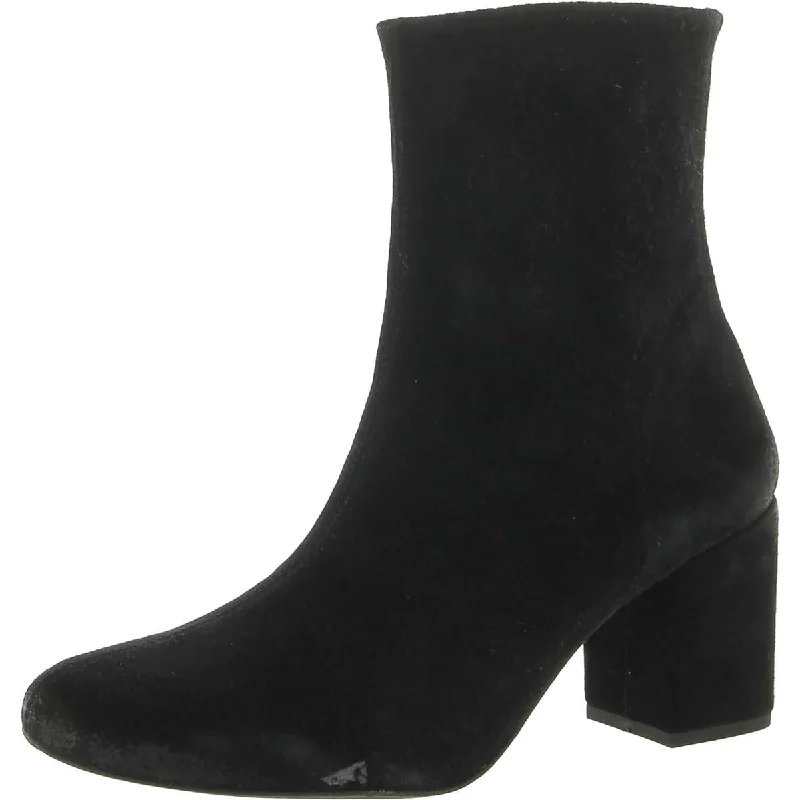 Free People Womens Faux Leather Round Toe Mid-Calf Boots