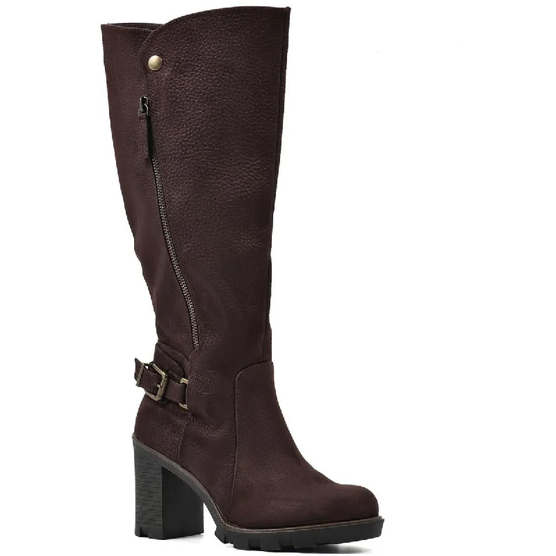 White Mountain Womens Berlin Zipper Mid-Calf Boots
