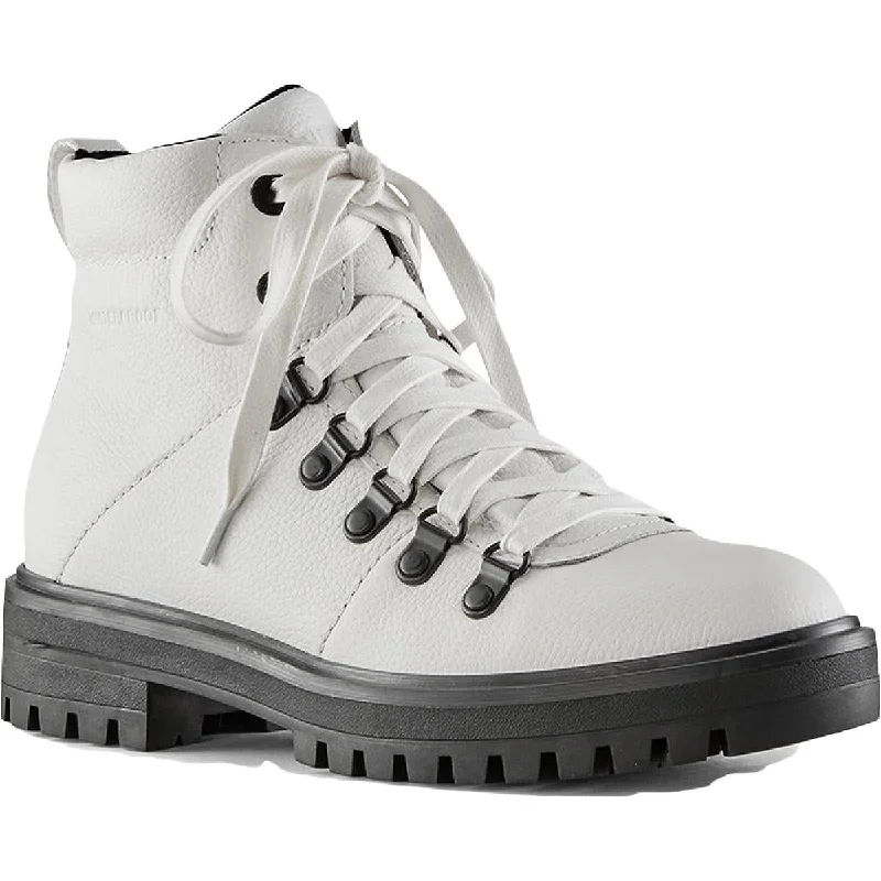Cougar Womens NASH Leather Lug Sole Combat & Lace-up Boots