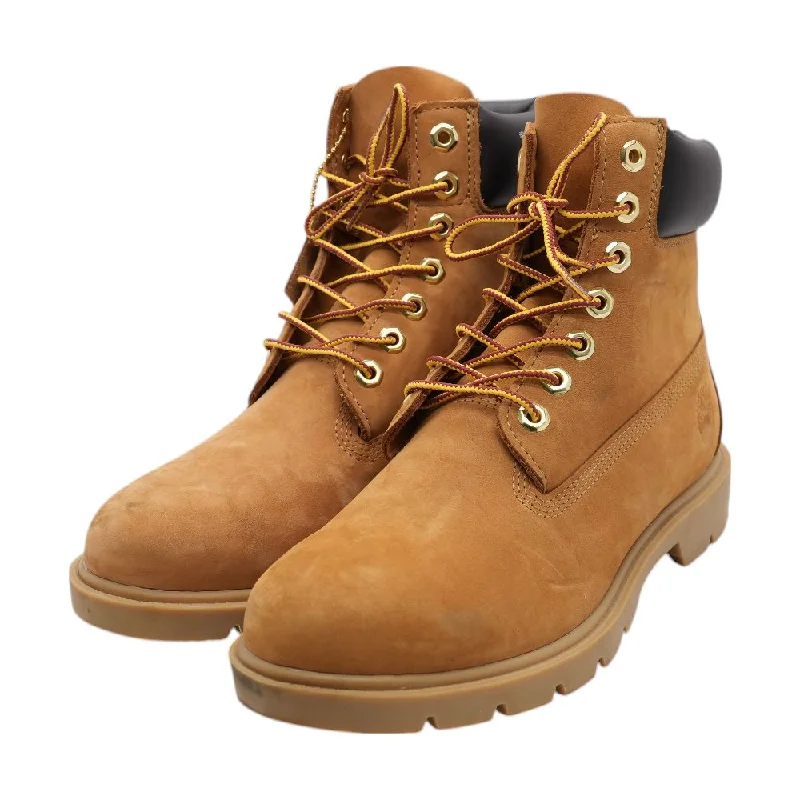 Classic Brown Leather Lace Up Boots
