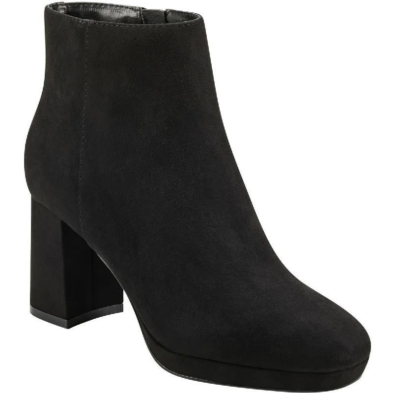 Bandolino Womens Colleen 2 Faux Suede Round toe Ankle Boots