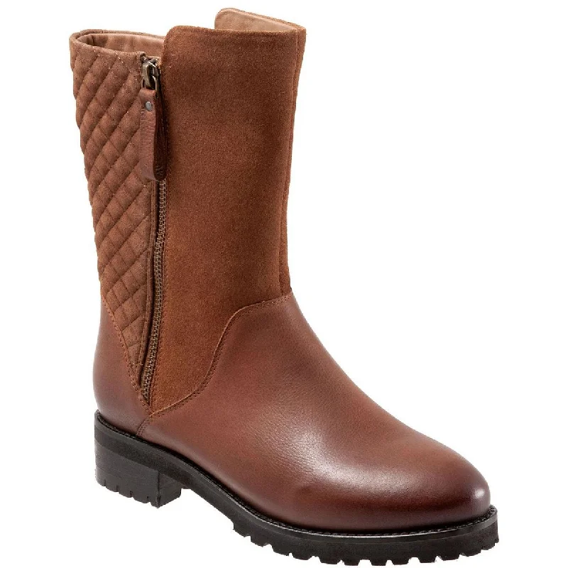 SoftWalk Womens Mansfield Faux Leather Ankle Ankle Boots