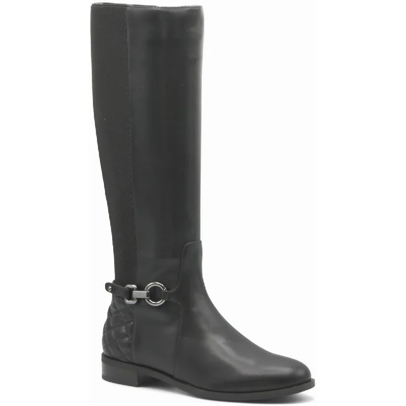 Adrienne Vittadini Womens Keven  Riding Round Toe Knee-High Boots
