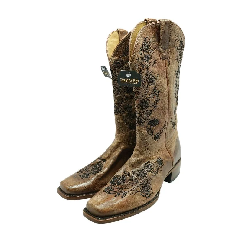 Wildflower Brown Western Boots