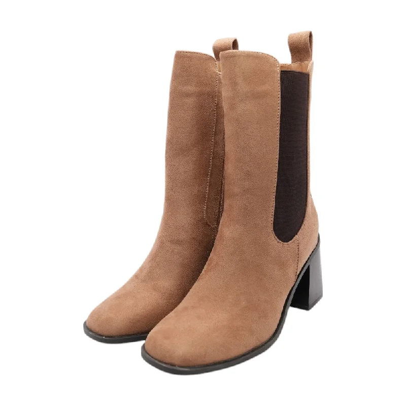 Beige Ankle Boots