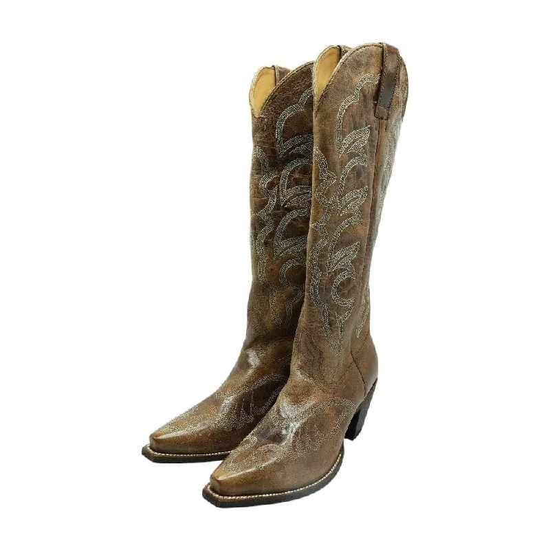 High Desert Brown Western Boots