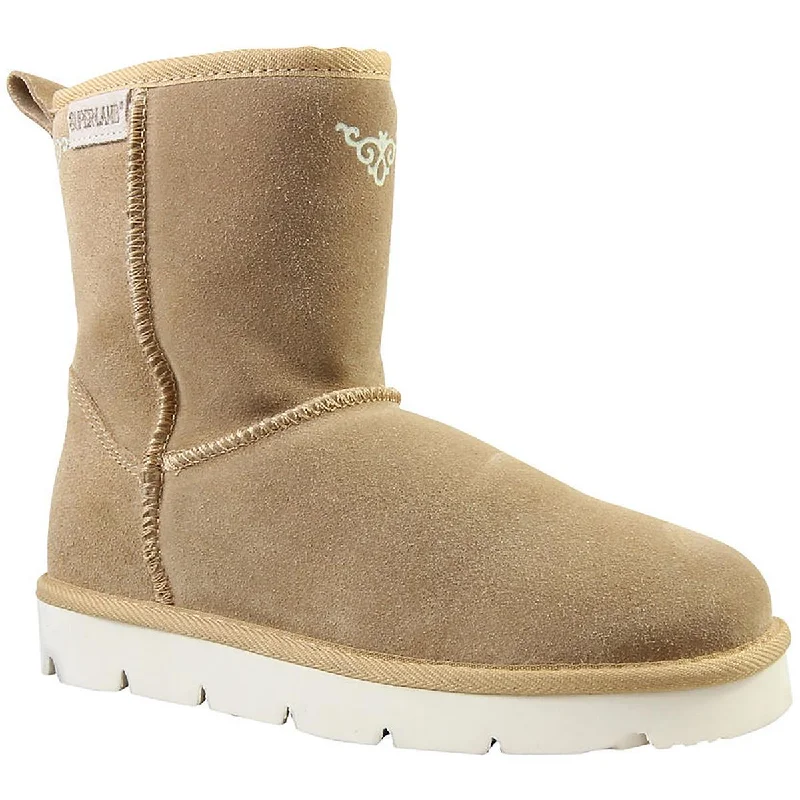 Super Lamb Womens ARGAIL 7.5 Suede Round toe Ankle Boots
