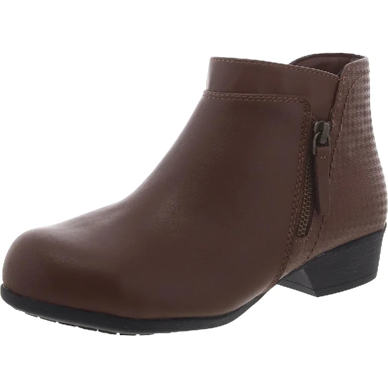 Rockport Womens Leather Zipper Work & Safety Boots
