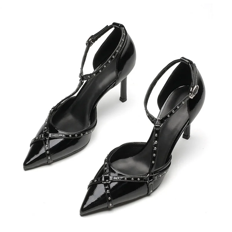 2023 custom logo high heel fashion pointed toe heels for ladies high quality microfiber heeled sandals for women 2023 custom logo high heel fashion pointed toe heels for ladies high quality microfiber heeled sandals for women