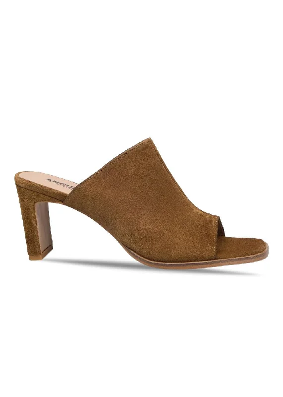 Sandal med hæl - Mustard