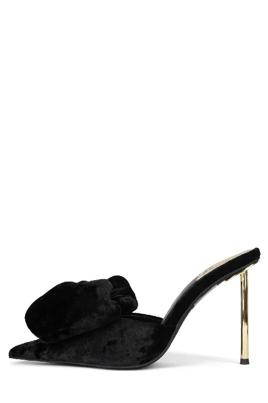 Black Crushed Velvet Gold