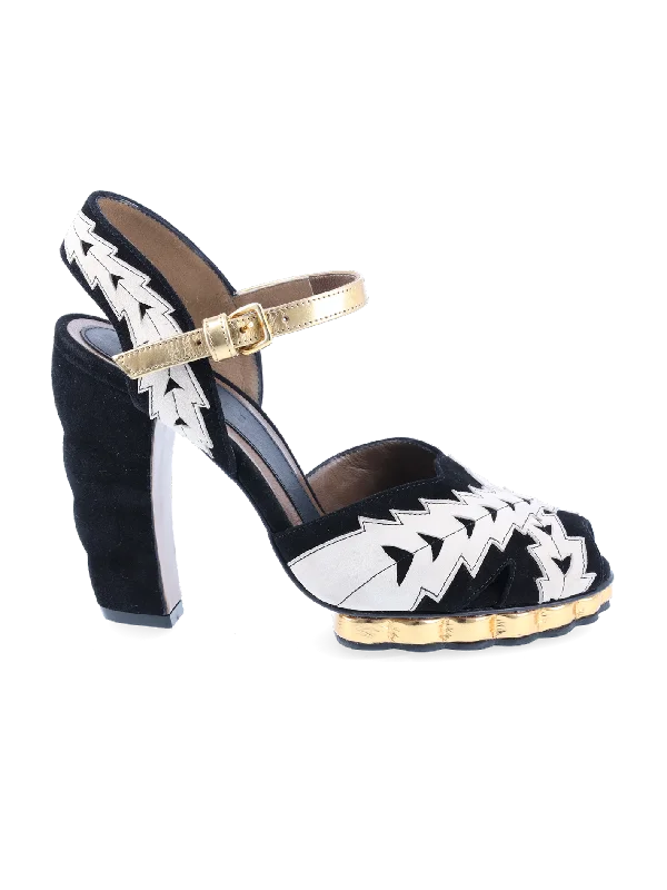 platform peep-toe sandals