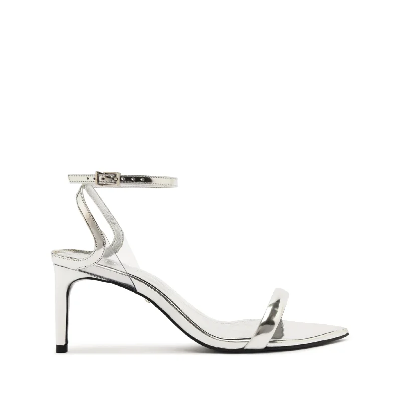 Skye Mid Stiletto Specchio Leather Sandal